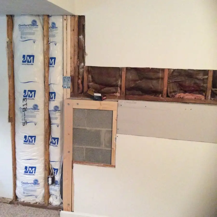 Wall insulation replacement during Contents Cleaning & Restoration in Clementon
